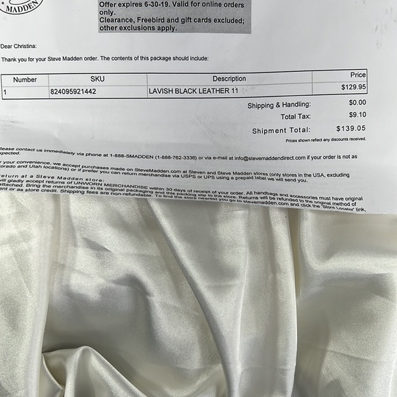 NEW Steve Madden Lavish Leather Black Zipper Boot Shoe Size 11 - Picture 13 of 13